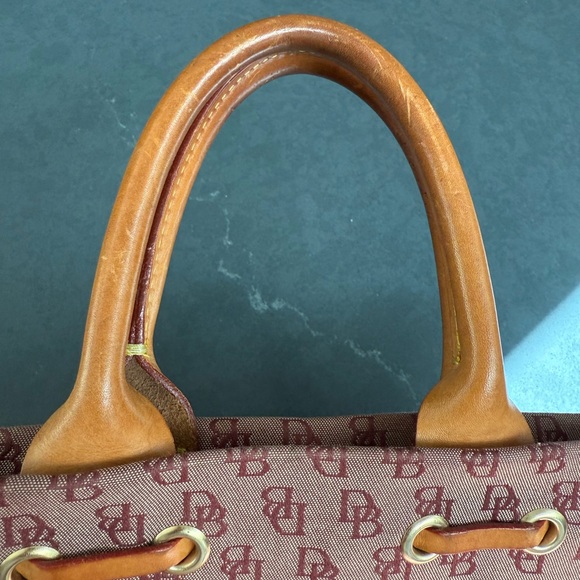 Dooney & Bourke Pink and Tan Satchel Bag - Picture 4 of 14